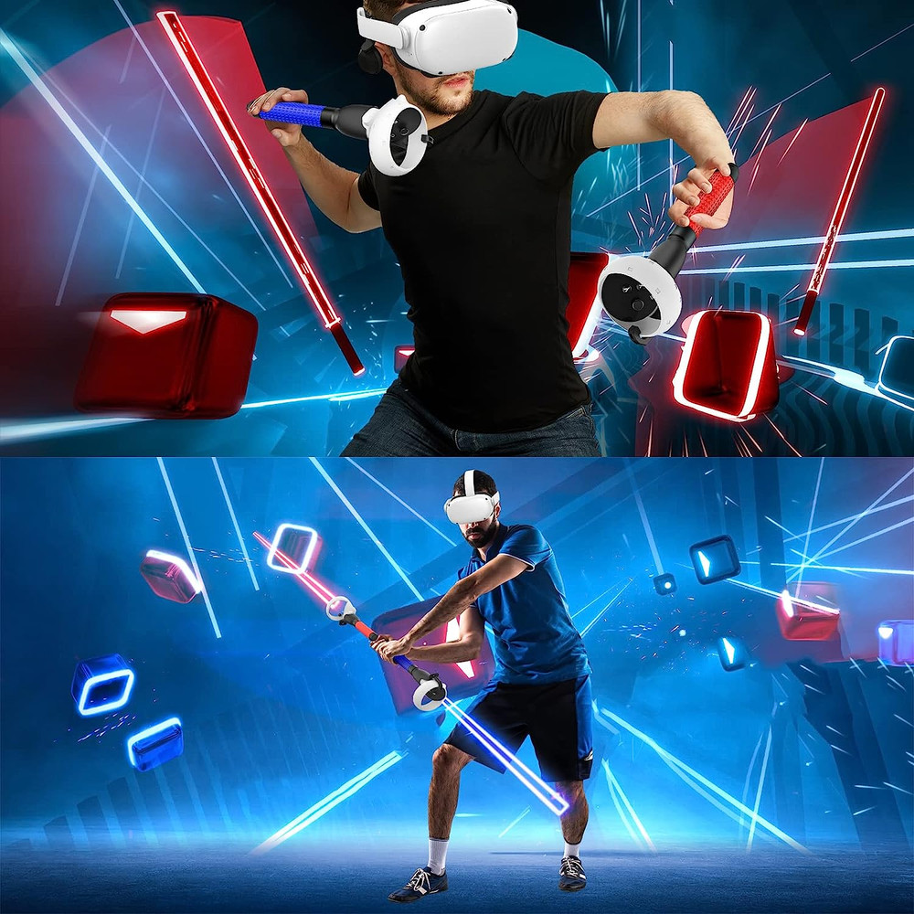 VR Game Handle Accessories for Quest 2 Controllers, Extension Grips for Playing