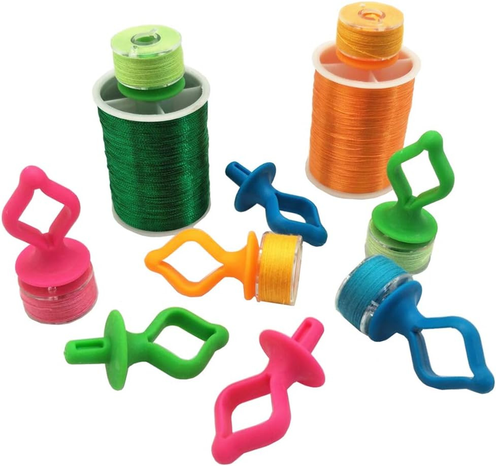 Fbshicung 70Pcs Thread Spool Huggers -Thread Spool Savers/Bobbin Holders/Bobbin