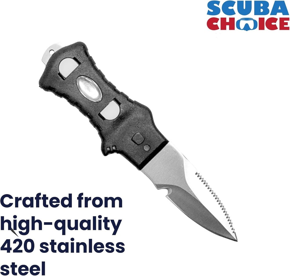 Compact Stainless Steel Diving Knife