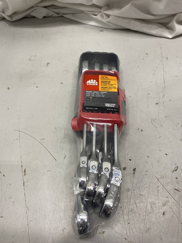 Mac Tools SRWF86PT Flexible Head Ratcheting Wrench Set