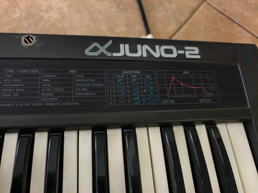 ROLAND Alpha Juno 2 61 Key Polyphonic Analog Synthesizer Used Keyboard