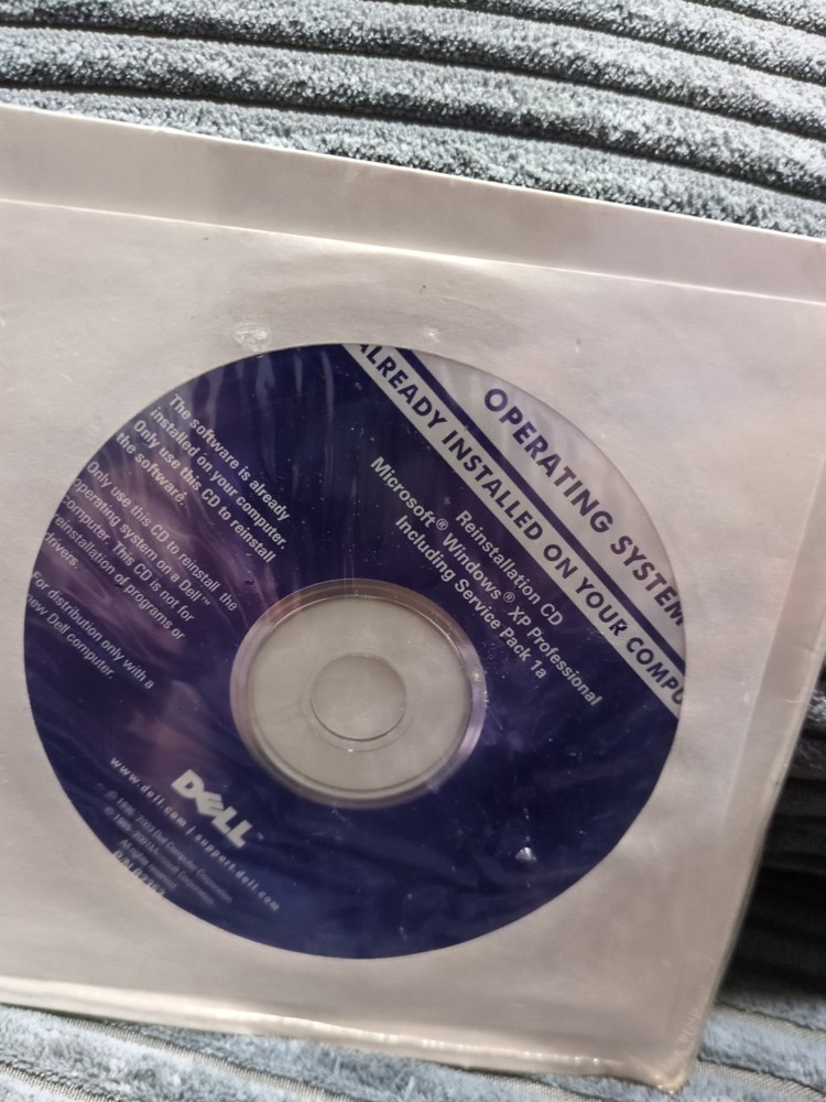 Dell Reinstallation CD Microsoft Windows XP Professional Service Pack 1a SP 1a