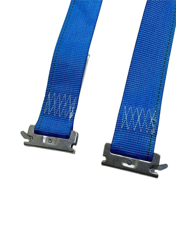 2"x20' Blue E-Track Cam Buckle Strap (2 Pack)
