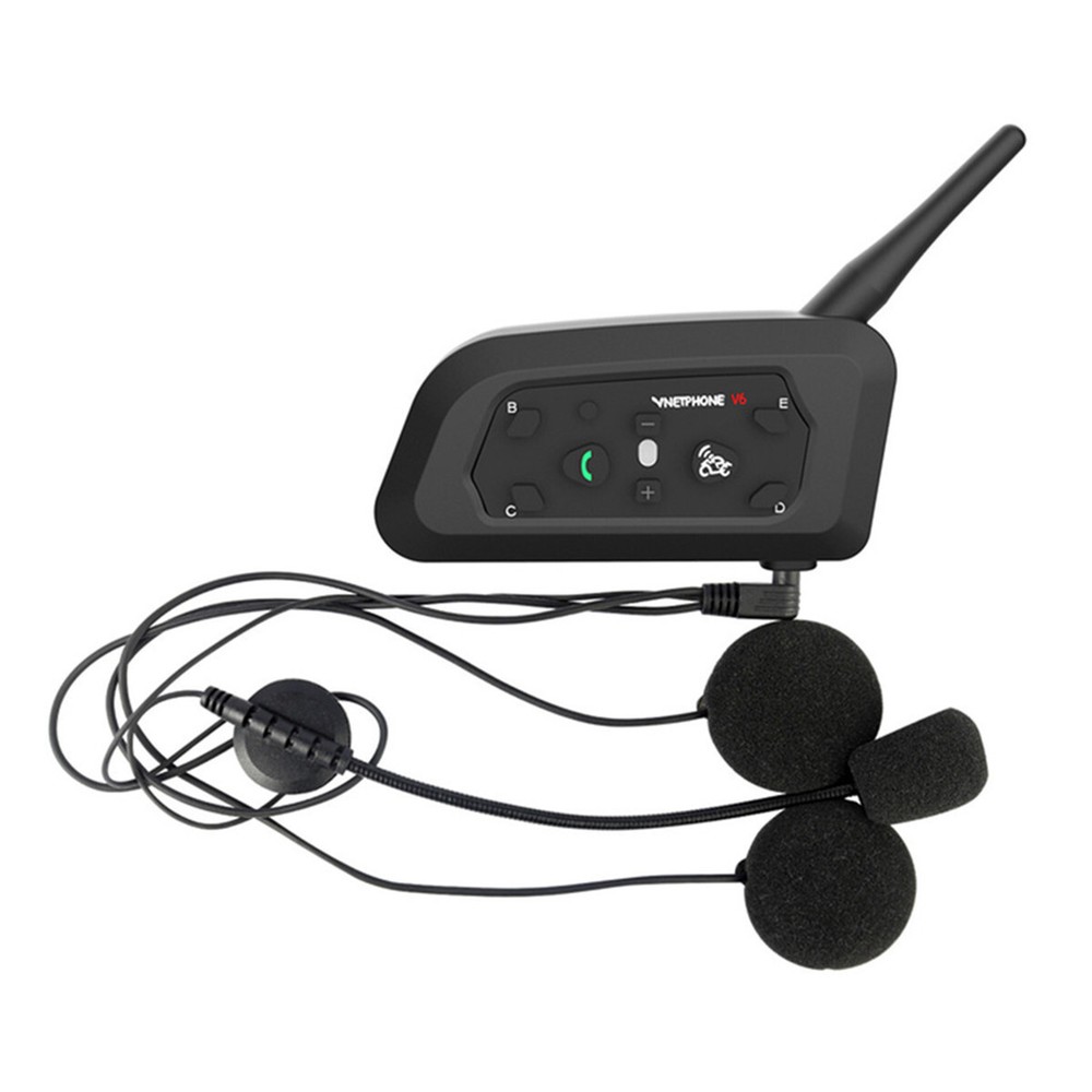Bluetooth Motorcycle Helmet Intercom Wireless Headset Interphone Walkie Talkie