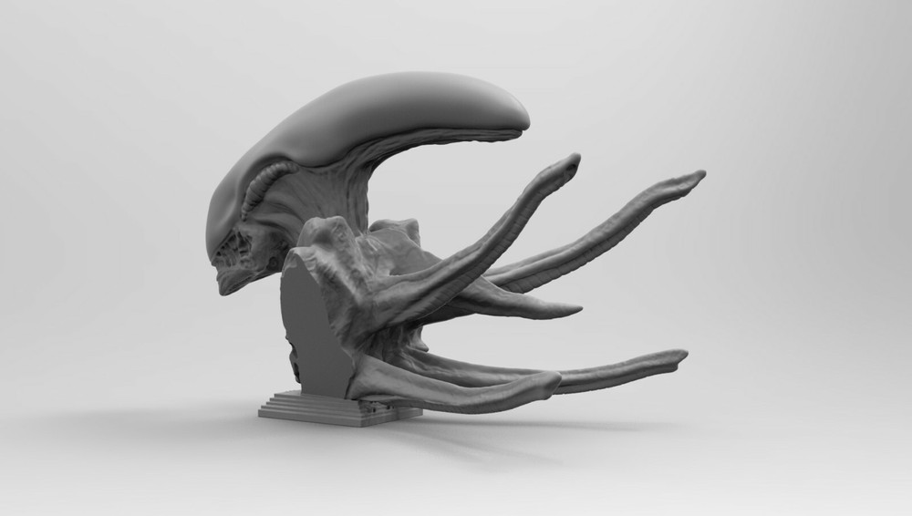 Scout Alien Xenomorph Bust 3D Printing model