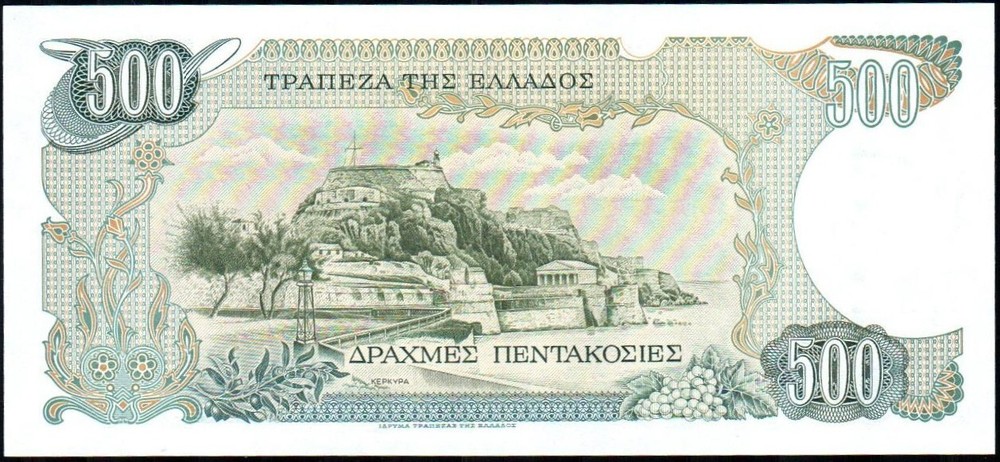 GREECE 1983 500 Drachmai P-201 UNC