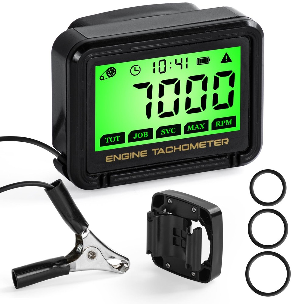 DDayuanwei Small Engine Tachometer, Digital Tachometer Tach Gauge with Clip,...