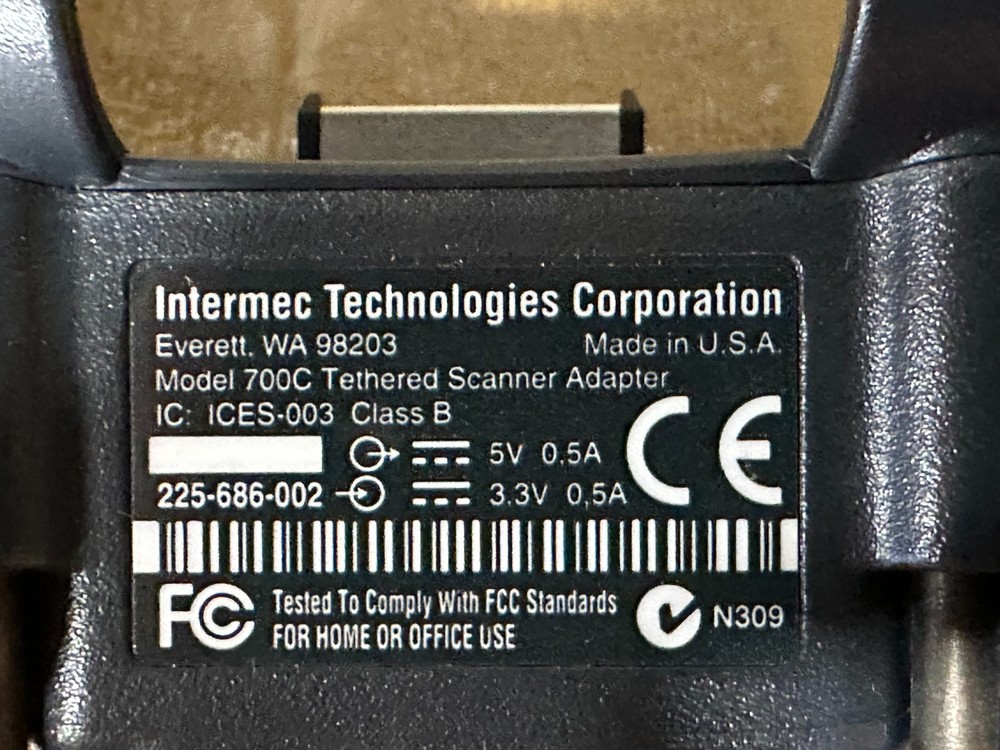 Intermec 700C Serial Tethered Scanner Adapter 225-686-002