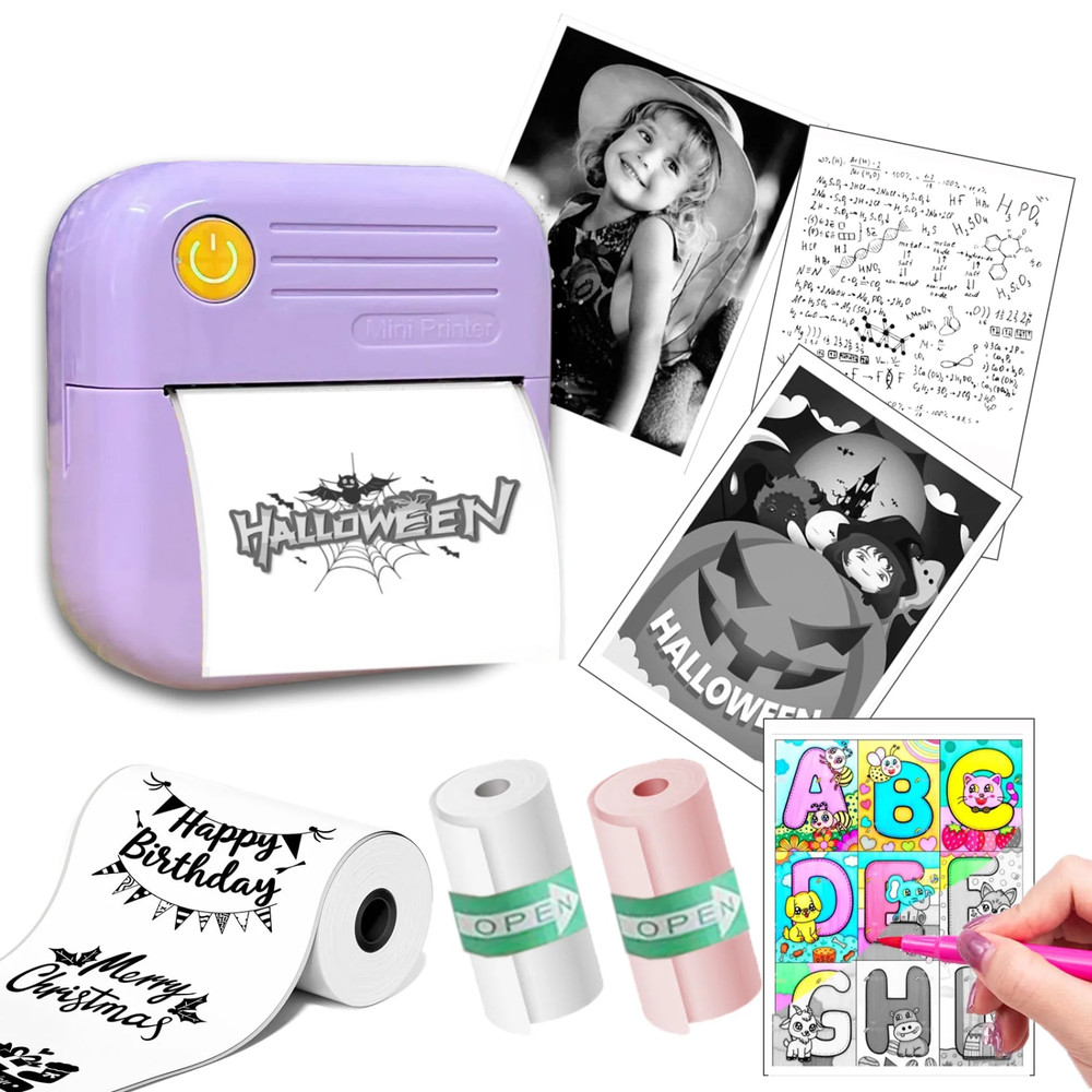 Sticker Printer Label Maker Bluetooth Gift Creative DIY Notes Pictures Journal