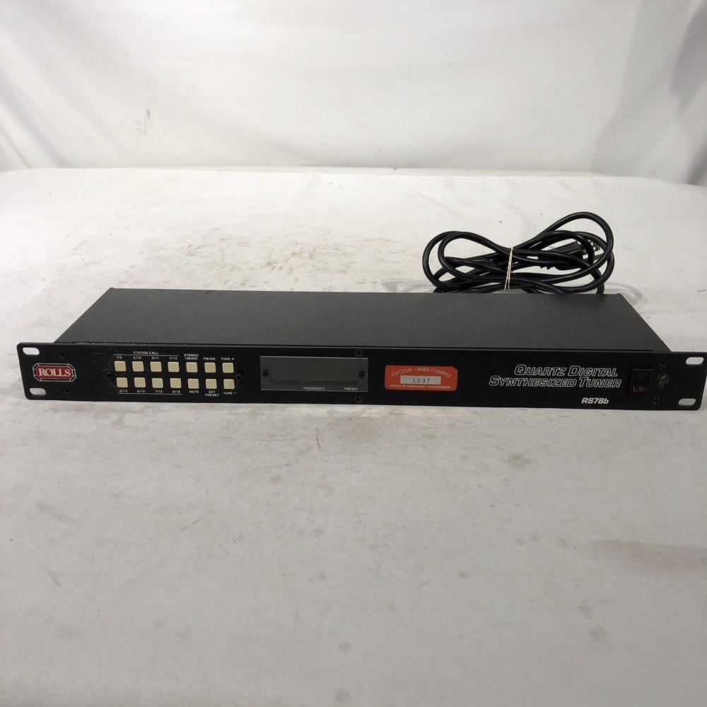 Rolls RS79B Quartz Pill Synthesized Tuner Rack Unit