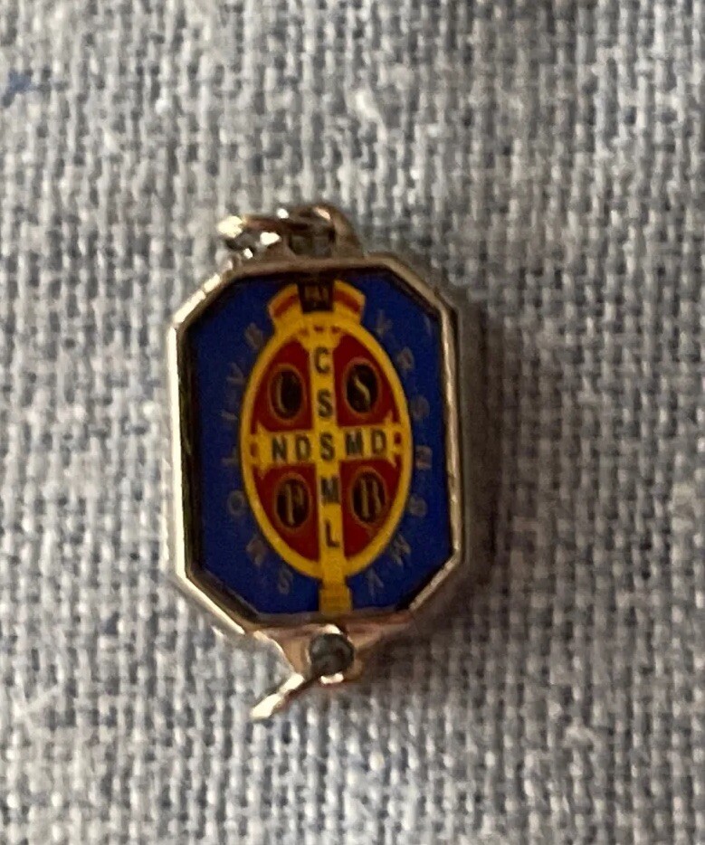 St. Benedict Rosary Beads Links Connectors | Silver Tone