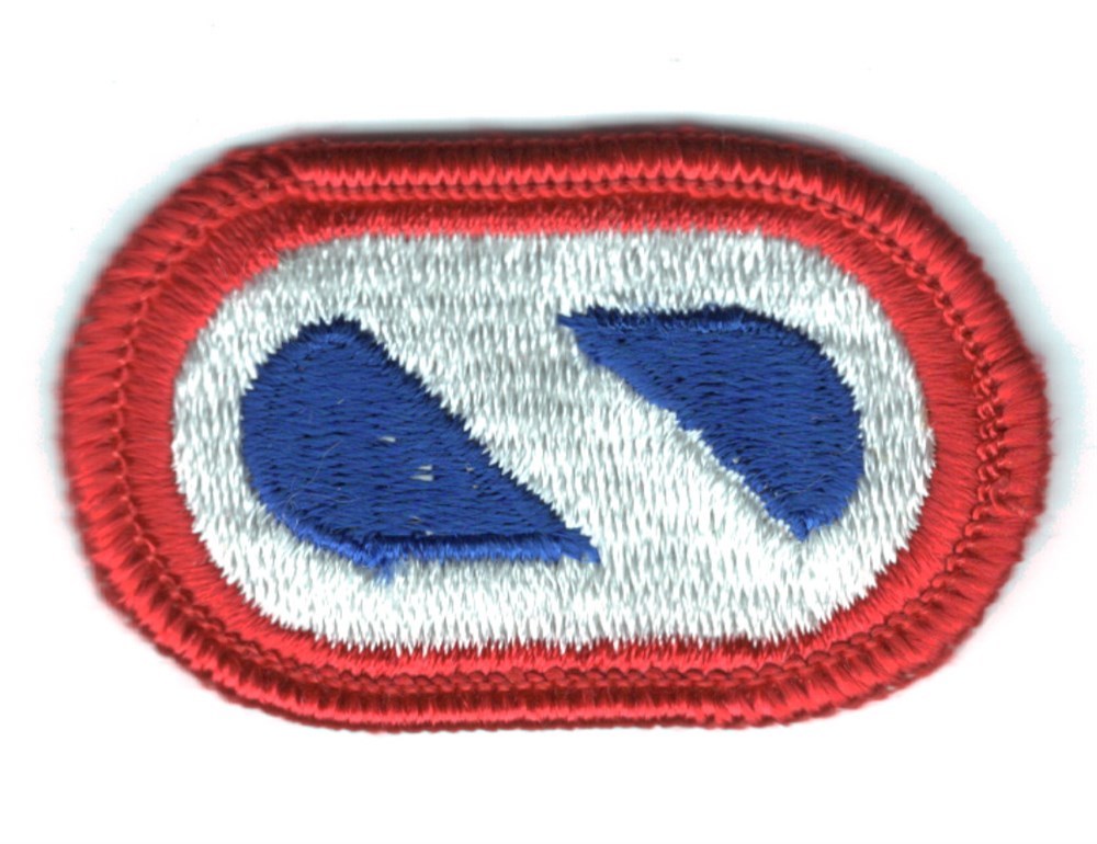 Army Airborne Oval Patch:  I Corps Support Command - merrowed edge
