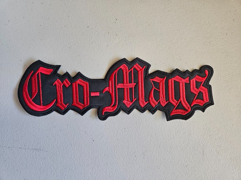 CRO-MAGS, SEW ON RED EMBROIDERED LARGE BACK PATCH