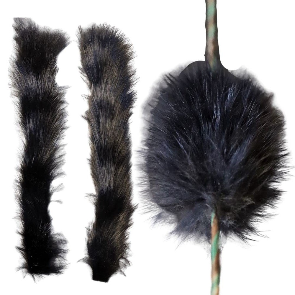 Bow String Dampener, Rabbit Fur String Silencer for Recurve, Longbow