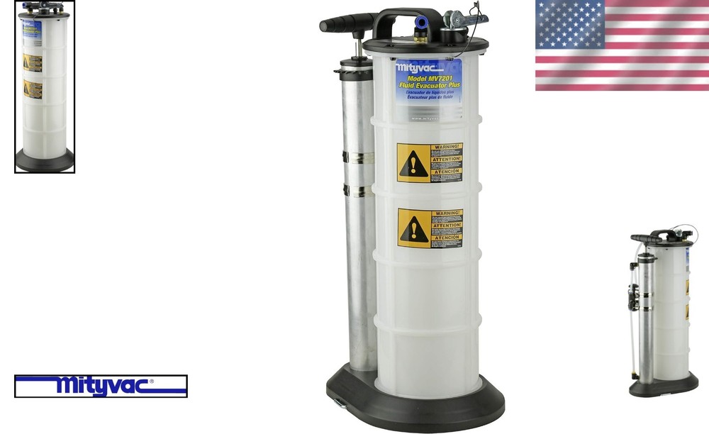 Push Button 2.3 Gallon Fluid Evacuator & Dispensing Pump - Compact Design