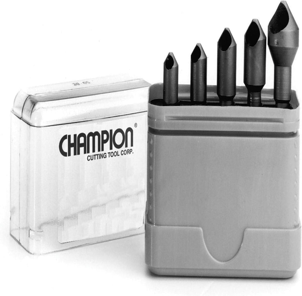 CSK-SET-5 Zero Flute 82-Degree Countersink Set, 5-Piece