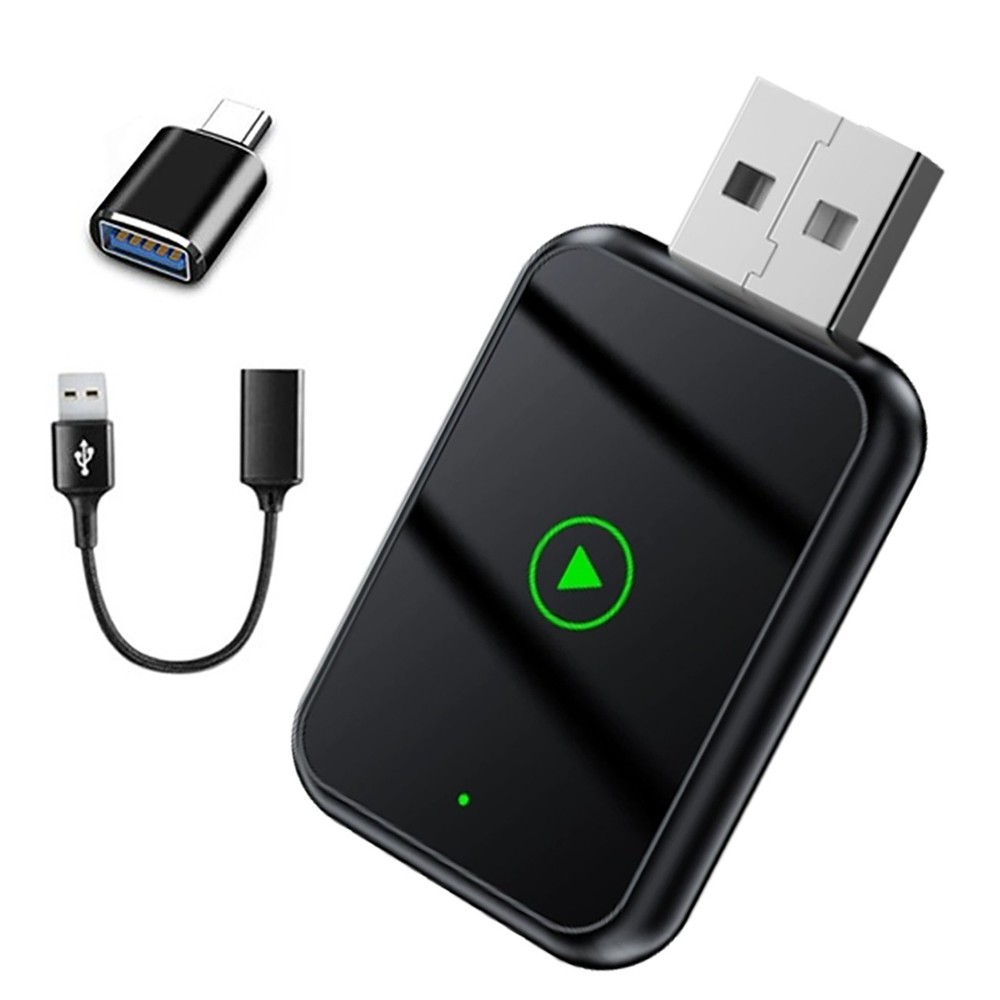 USB Wireless CarPlay Adapter Dongle for Apple iPhone & Android Auto Plug & Play