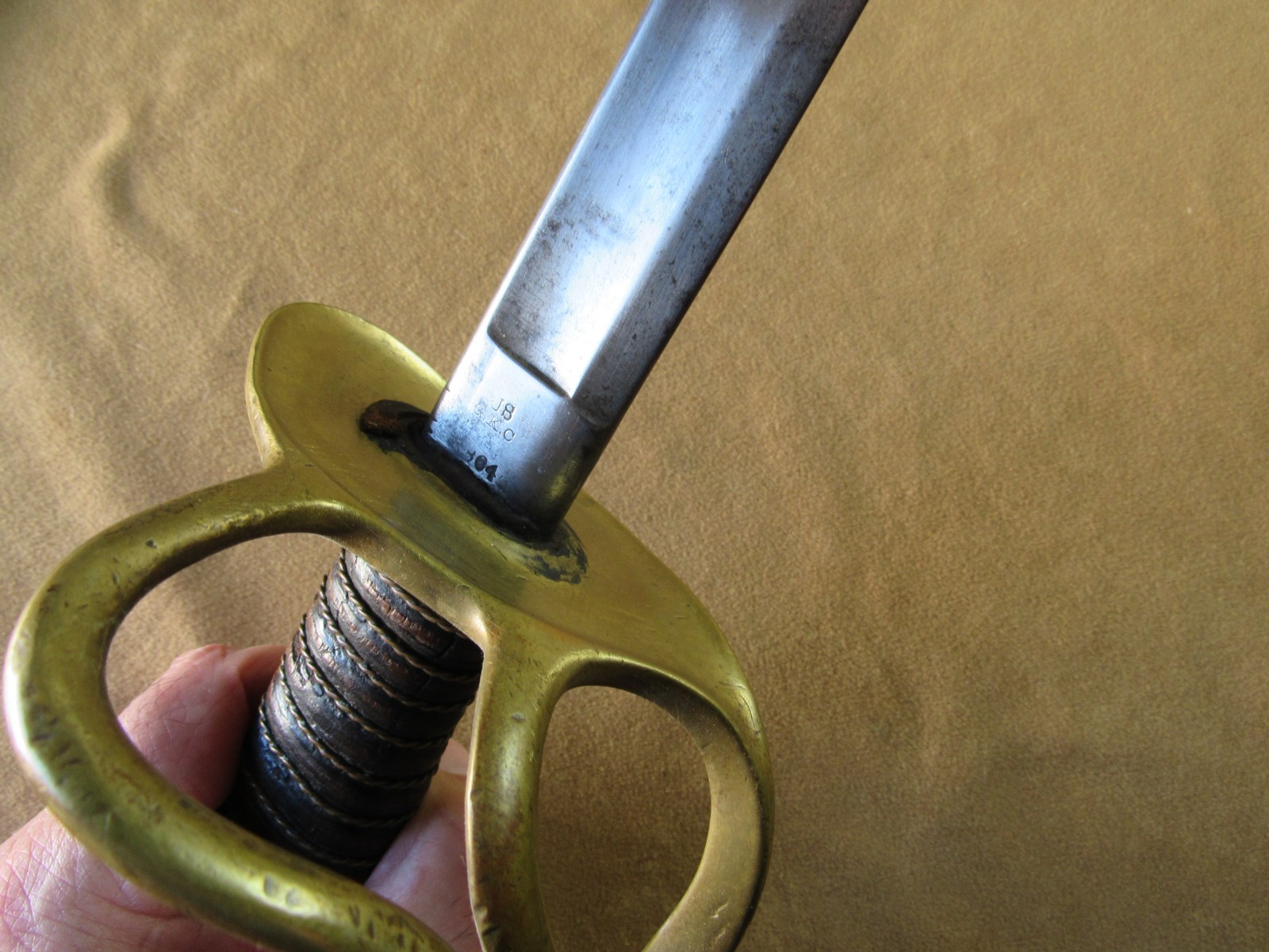 Civil War original Ames 1864 M 1860 Cavalry Saber Sword with Scabbard