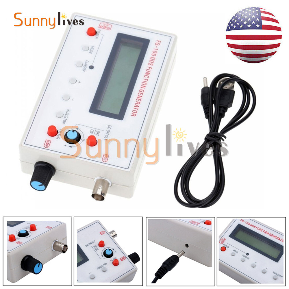 DDS Function Signal Generator Module FG-100 1HZ-500KHz Sine +Square Wave 3.7-10V