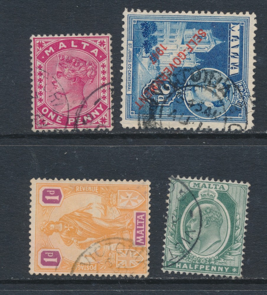 MALTA, Four Postmarks  VICTORIA GOZO