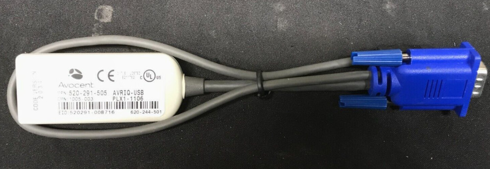 Avocent AVRIQ-USB 520-291-505 USB KVM Server Cable Adapter Module