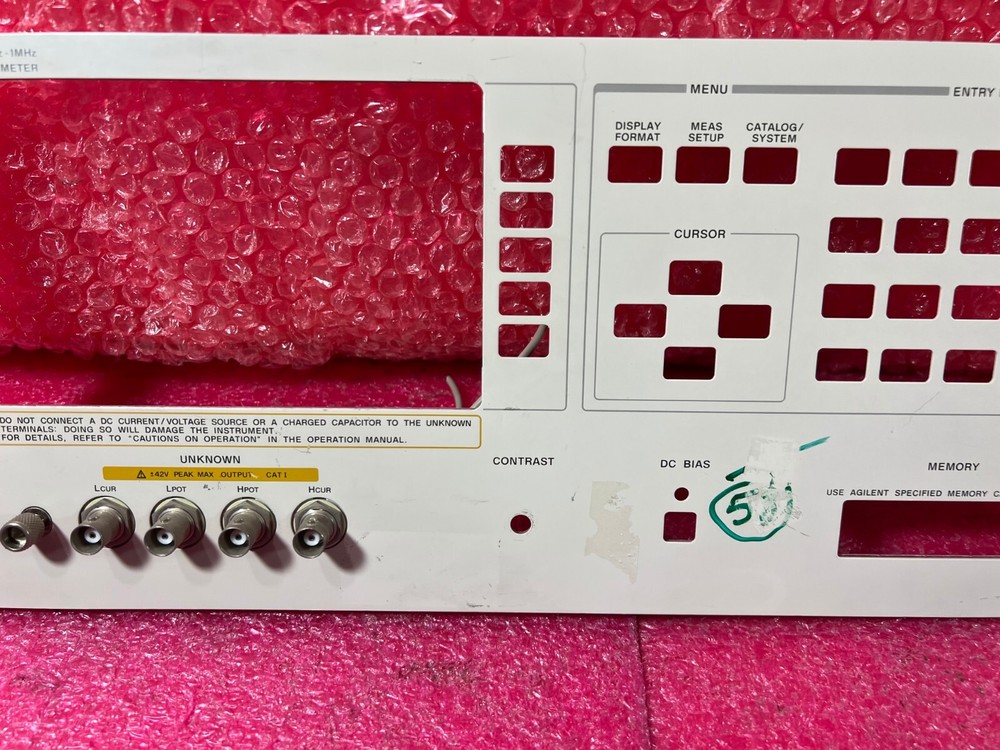 HP Agilent Keysight 4284A Precision LCR Meter ''Panel only''