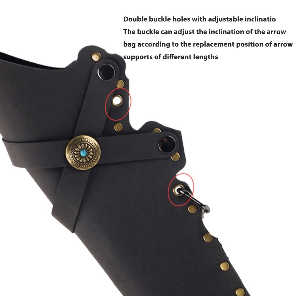 Leather Archery Quiver For Field Practice Easy To Use