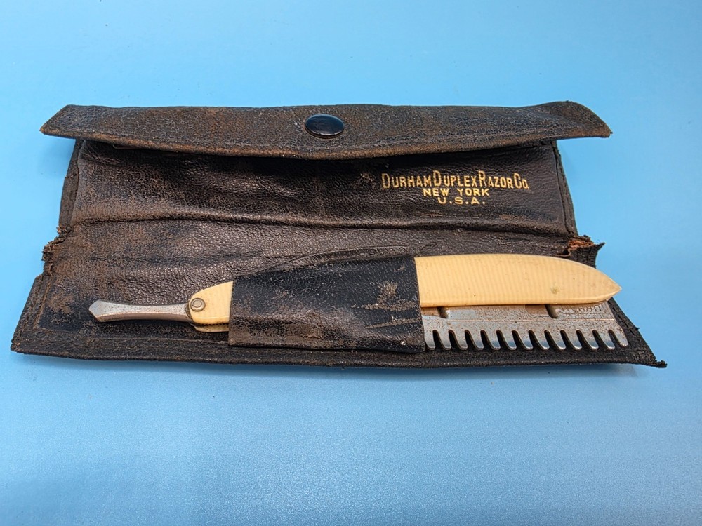 Durham Duplex Razor w/soft leather case