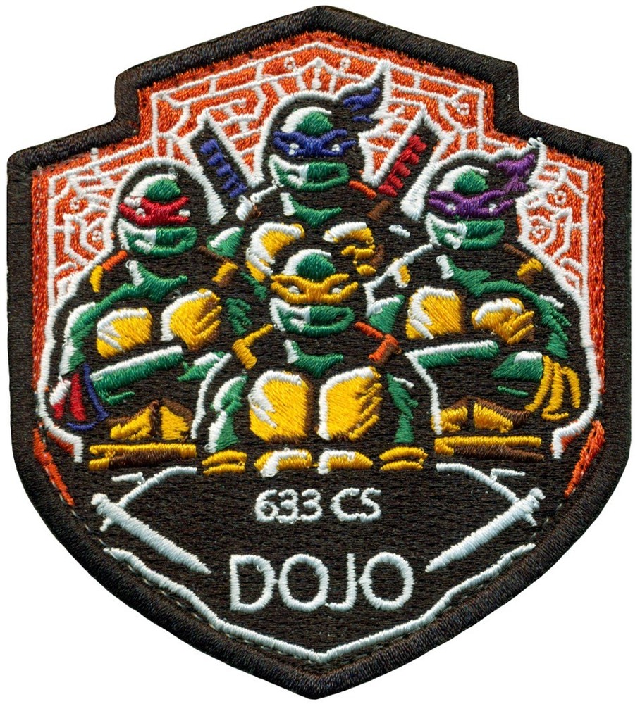USAF 633d COMMUNICATIONS SQUADRON - DOJO - NINJA TURTLES MORALE PATCH