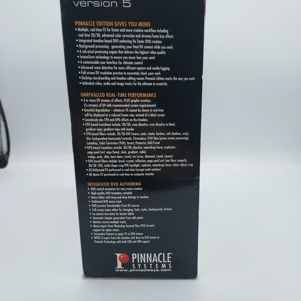 Pinnacle Edition Version 5.5 Video Editing/DVD Software Only Upgrade