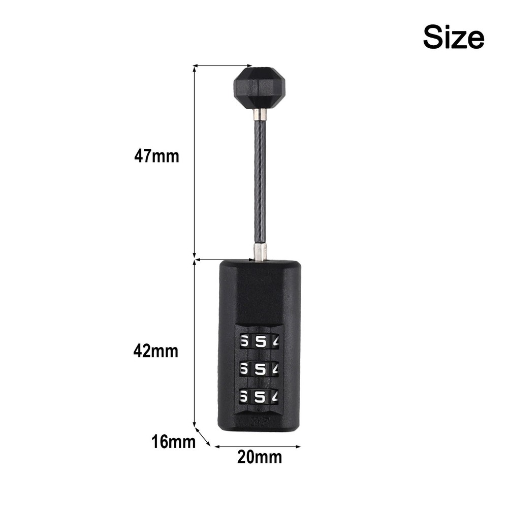 Mini Lock Resettable Coded Lock Backpack Lock Luggage Padlock Dormitory