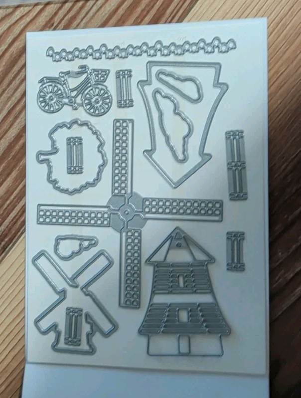 Stampin Up! TULIP FIELDS Stamp Set & Windmill Fields Dies