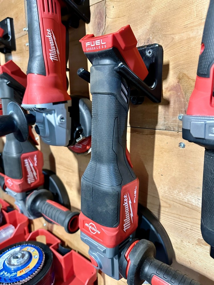 Milwaukee Grinder, End Grinder, Multitool Wall Mount 3D Printed red OR black
