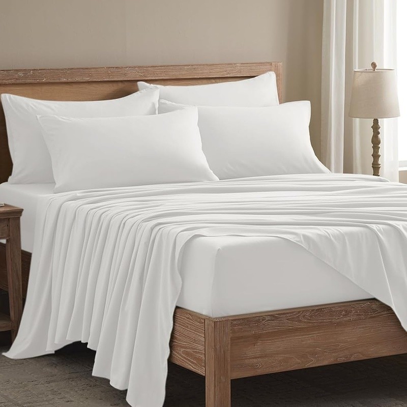 Soft Deep Pocket Microfiber Sheets Set Durable Fade Resistant Bedding 6-Piece US
