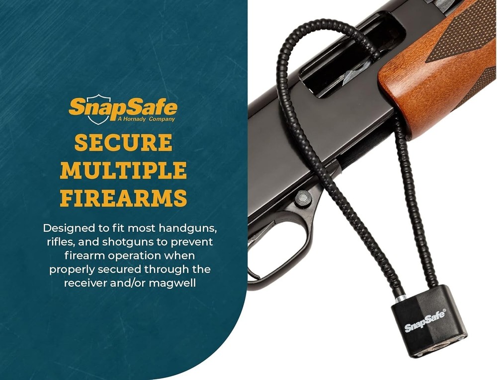 Snapsafe Lock Box Security Cable w/2 Padlock/4 Keys 2/Pack 75281