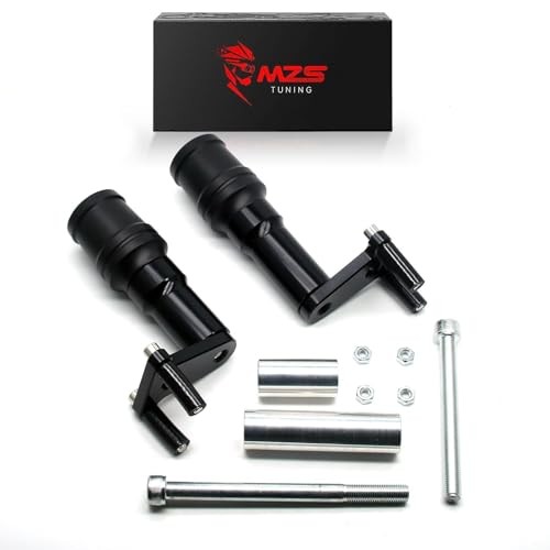 Motorcycle Frame Sliders Falling Crash Protector Guards No Cut Kits Black