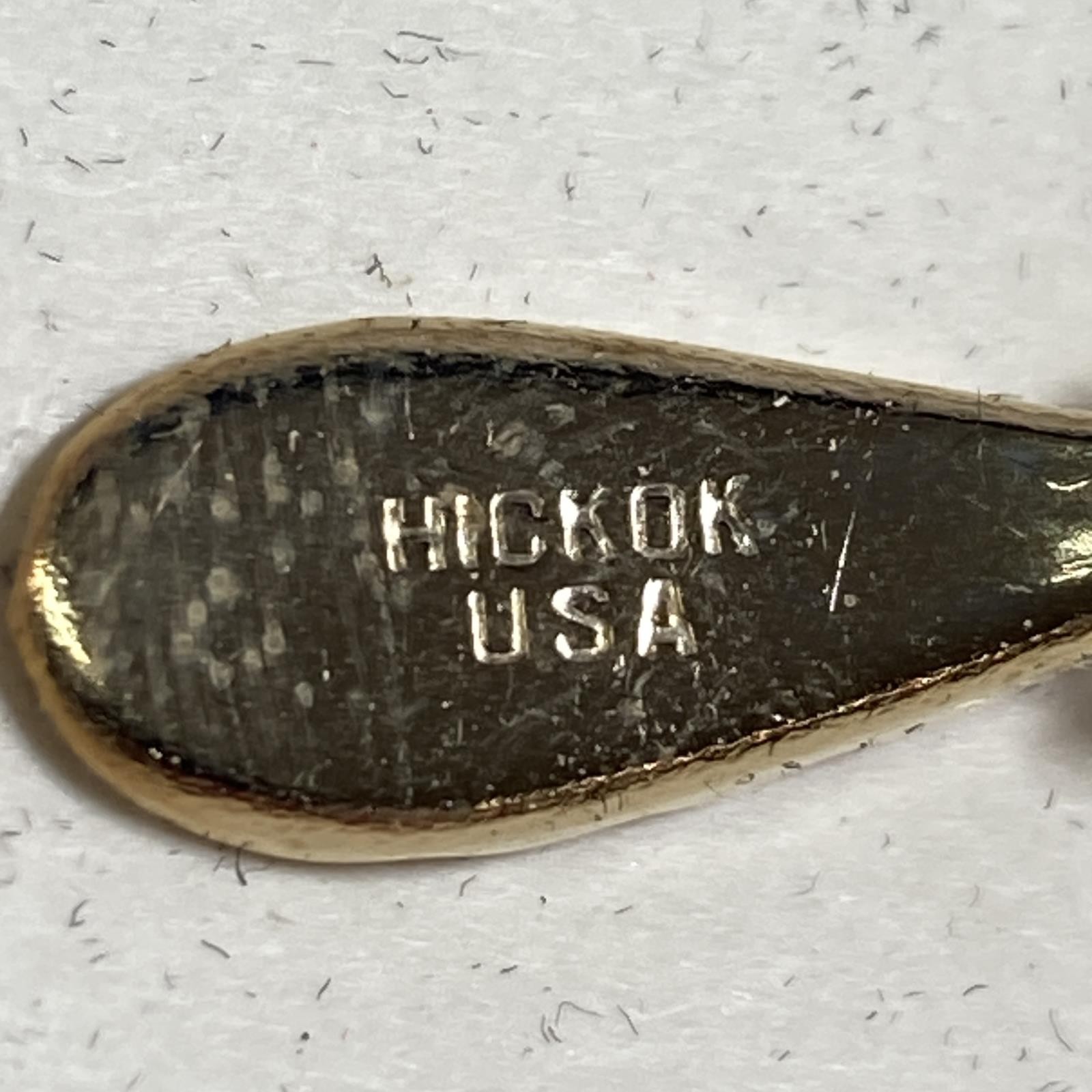 Vtg Hickok L&N System The General Steam Engine 1 5/8 Inch Gold Tone Tie Clip