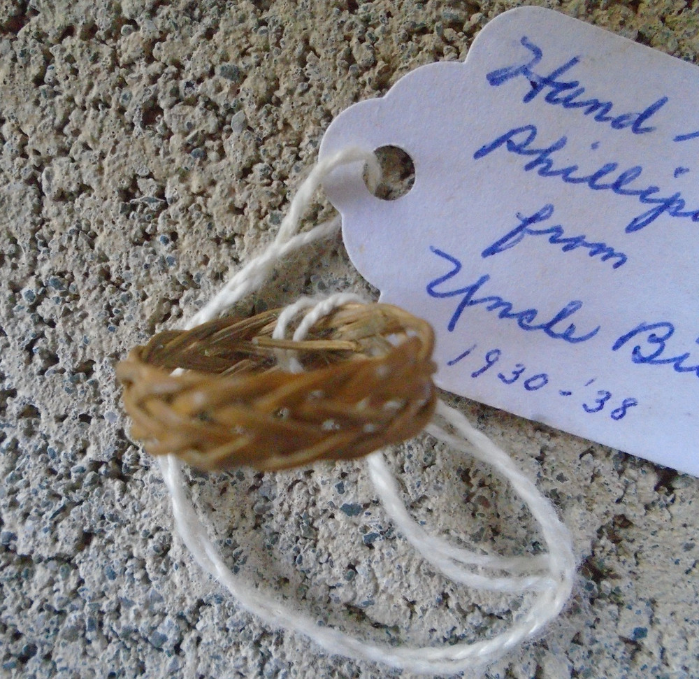 Philippines hand made fiber ring