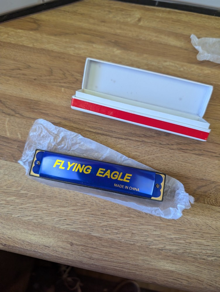 Flying Eagle 16 Hole Harmonica Mouth Harp NEW