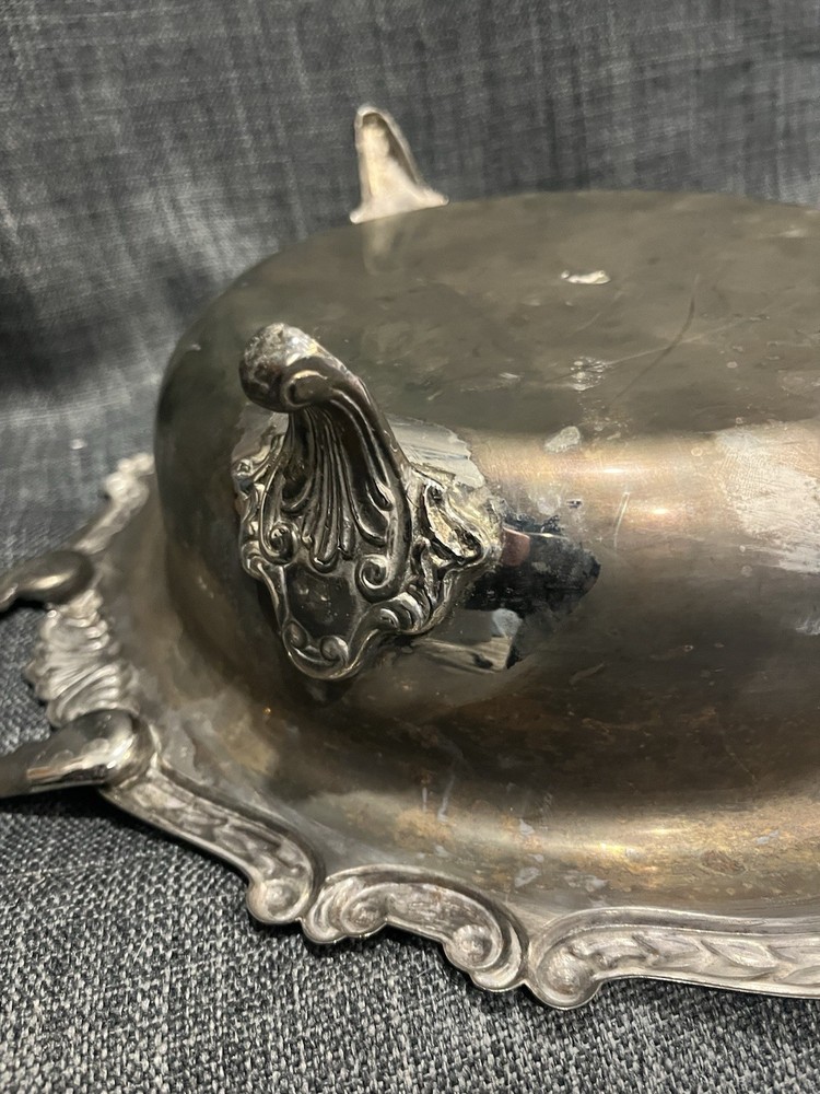 Vintage Silver Plated Serving Dish