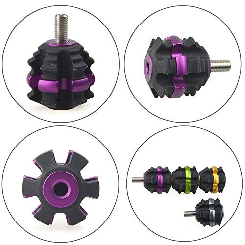 Archery Stackable Bow Stabilizer Ball Reduce Shock Absorber Balance Bar Purple