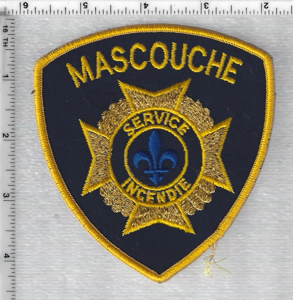 Mascouche Fire Department (Quebec, Canada) Yellow Shoulder Patch