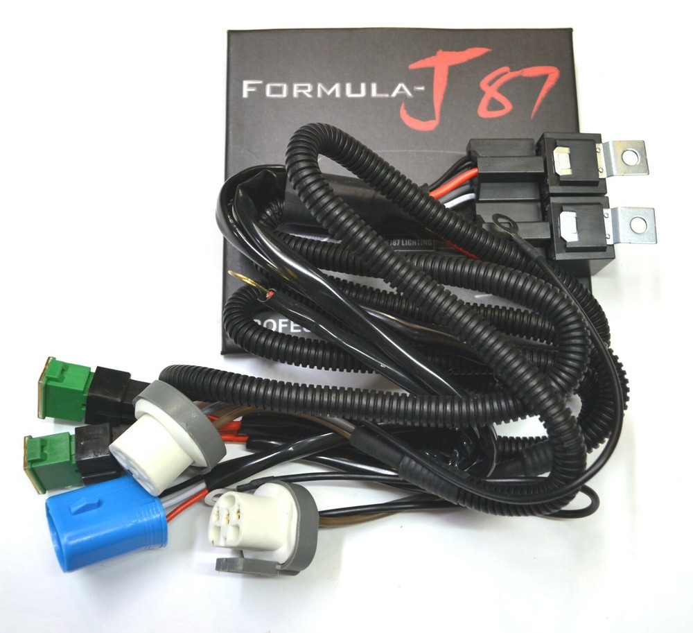 Relay Wire Harness 30A 9007 HB5 Head Light Socket High Heat Plug Halogen Replace