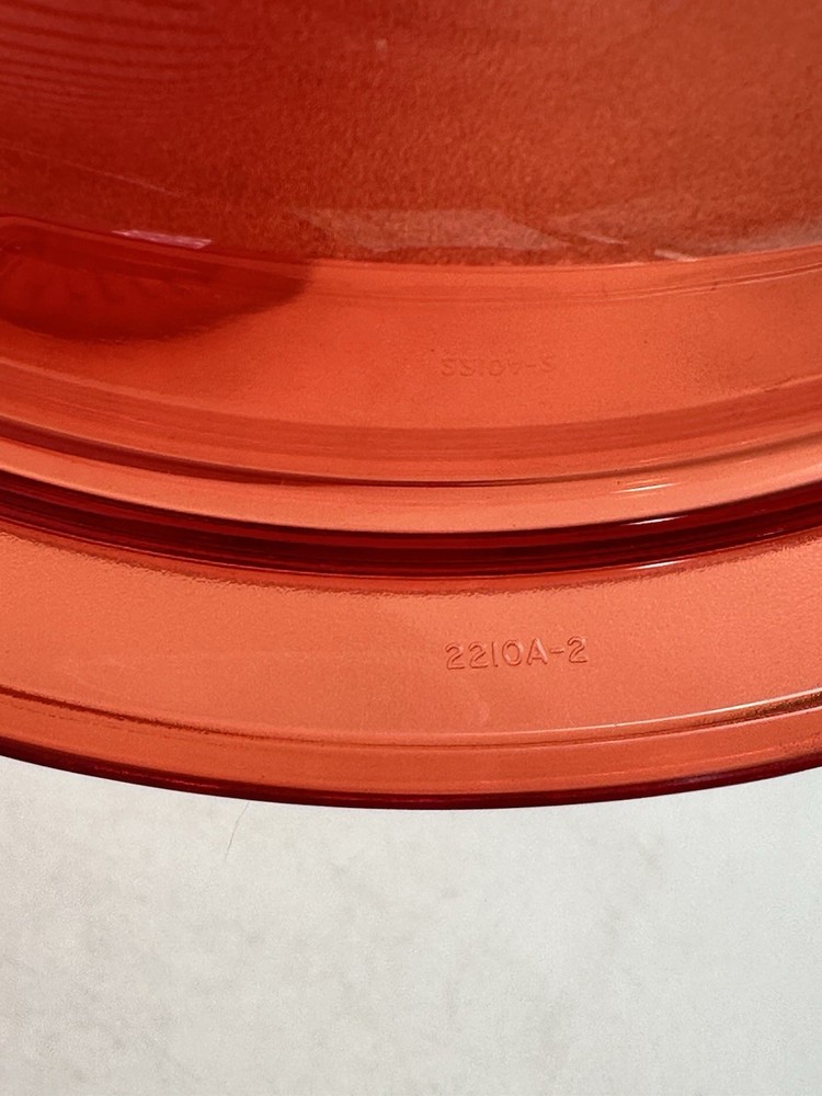 Tupperware Microwave Stack Cooker Steamer Transparent Cranberry Red 5 Piece Set