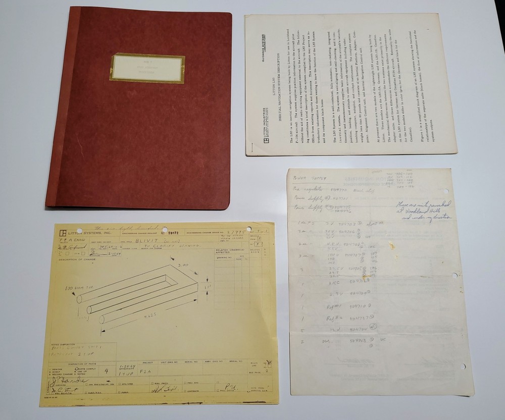 Cold War Litton LN-3 Inertial Navigation System Docs w/ Engineer Notes 1960