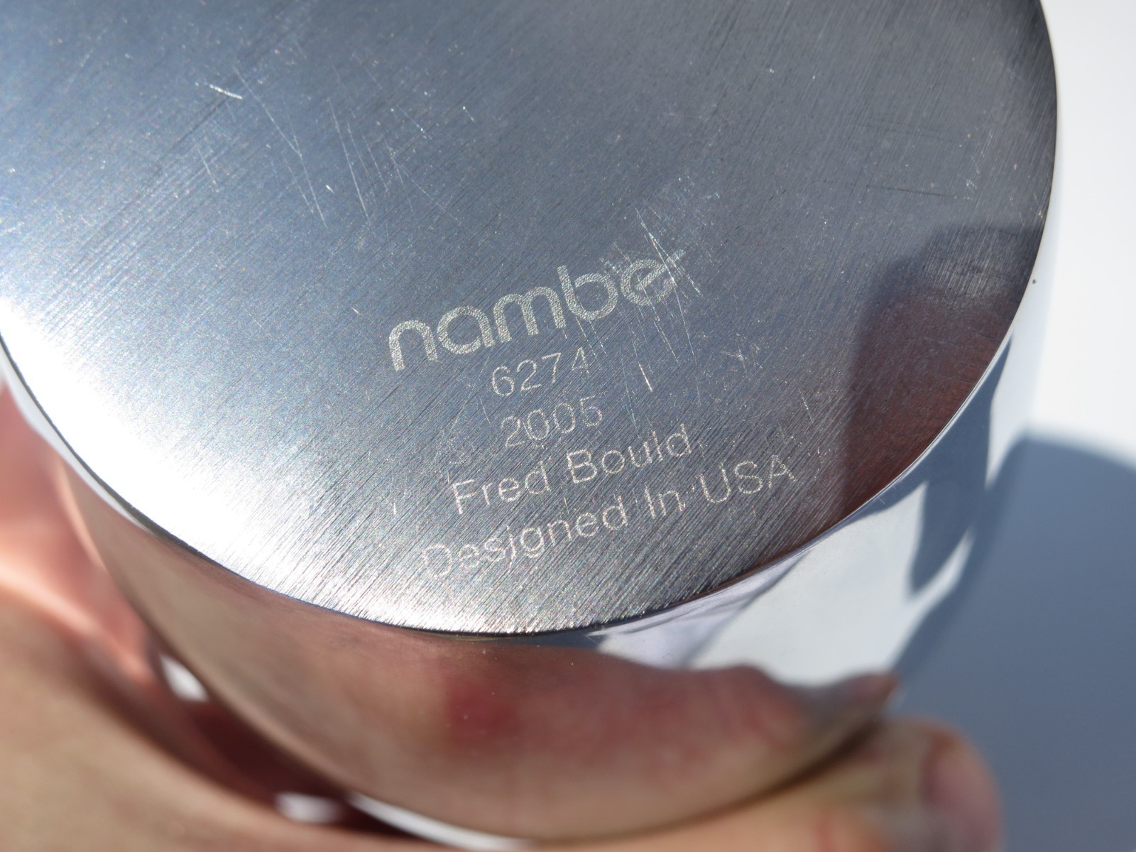 New & Extraordinary! Vintage Nambe "Twist" Cocktail Shaker Design by Fred Bould