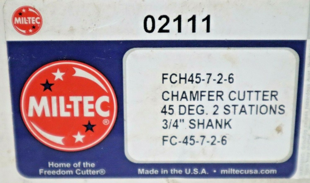 MIL-TEC, #02111, 7/8" 90° INDEXABLE COUNTERSINK CHAMFER TOOL D448