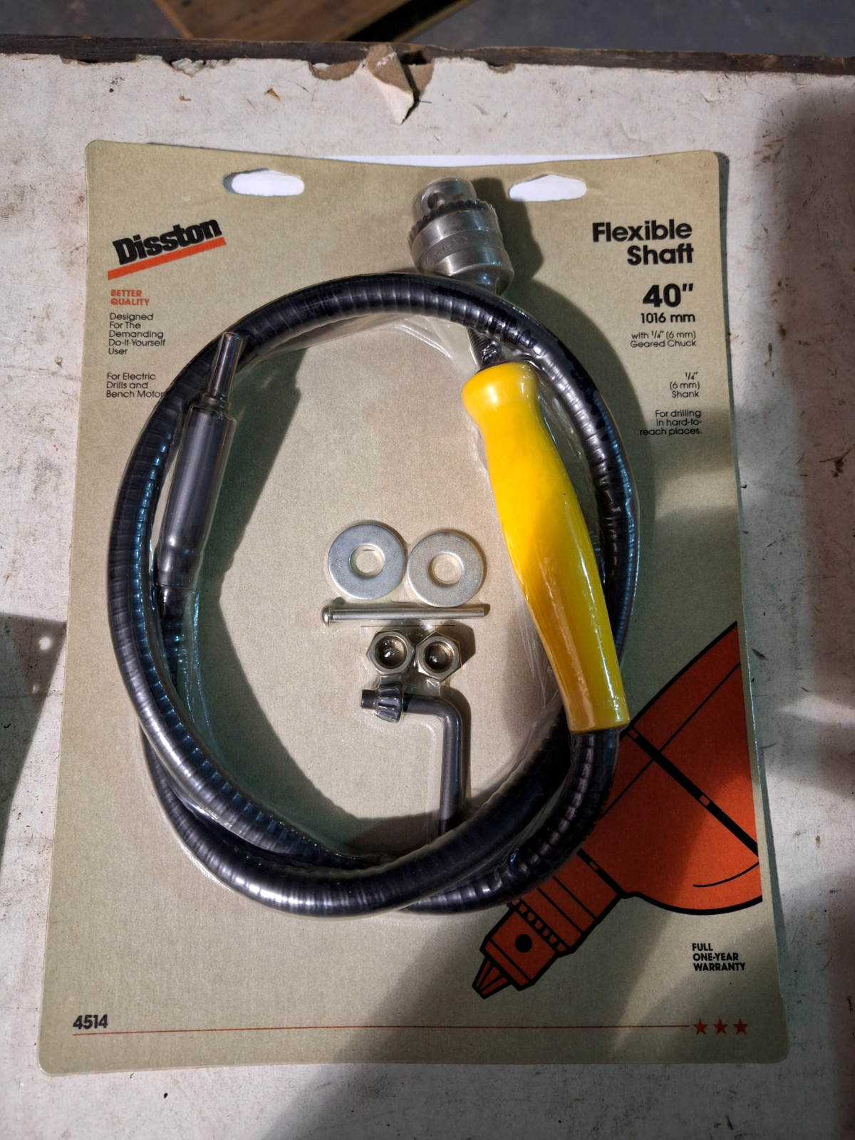 DISSTON 40" (1016MM) 1/4" MM SHANK FLEXIBLE SHAFT EACH