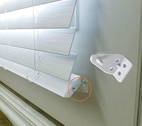 Cutelec 16pcs Hold Down Bracket Bottom Rail Clips White One Size,