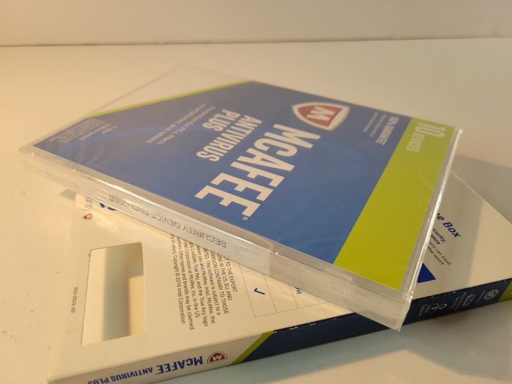 Mcaffee Antivirus Plus 2016 Intel Security 10 Device SEALED